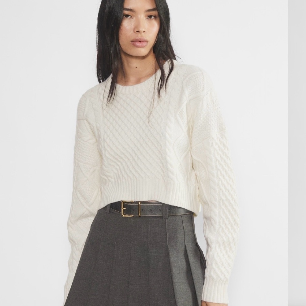 Sunday Best Peggy Cropped Sweater NWT
